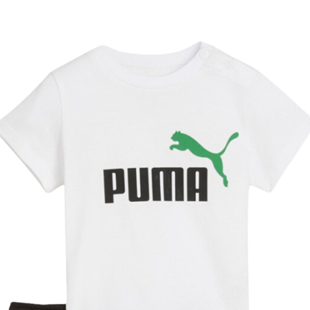 Puma Minicats Essentials Tee And Short Infants Boys Set Black 686285-57