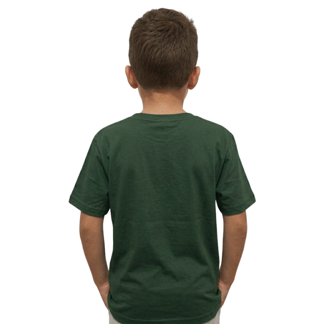 Six Seven Funny Meme Unisex Kids T-shirt Forest Green