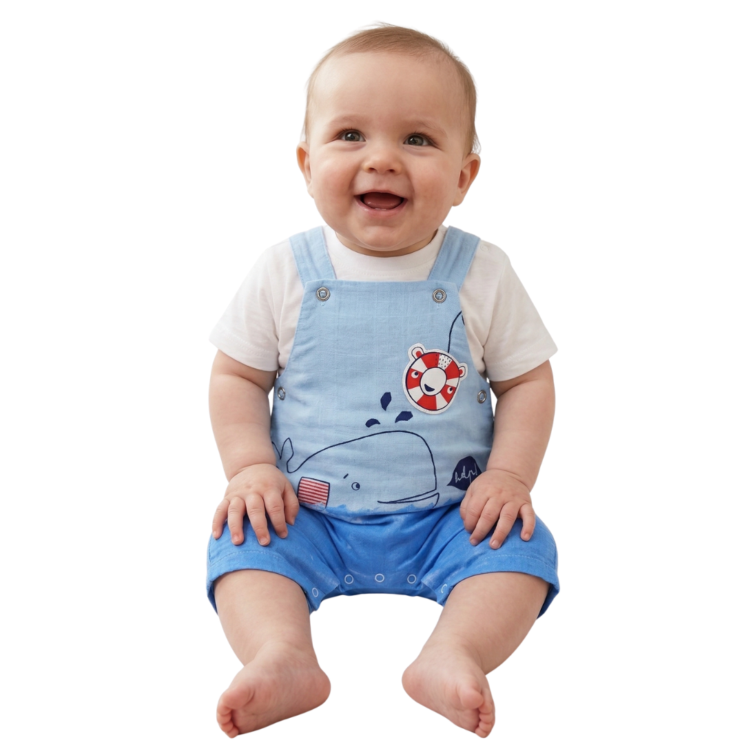 Hashtag For Boys Infant Bodysuit Set Blue Mi261-bl