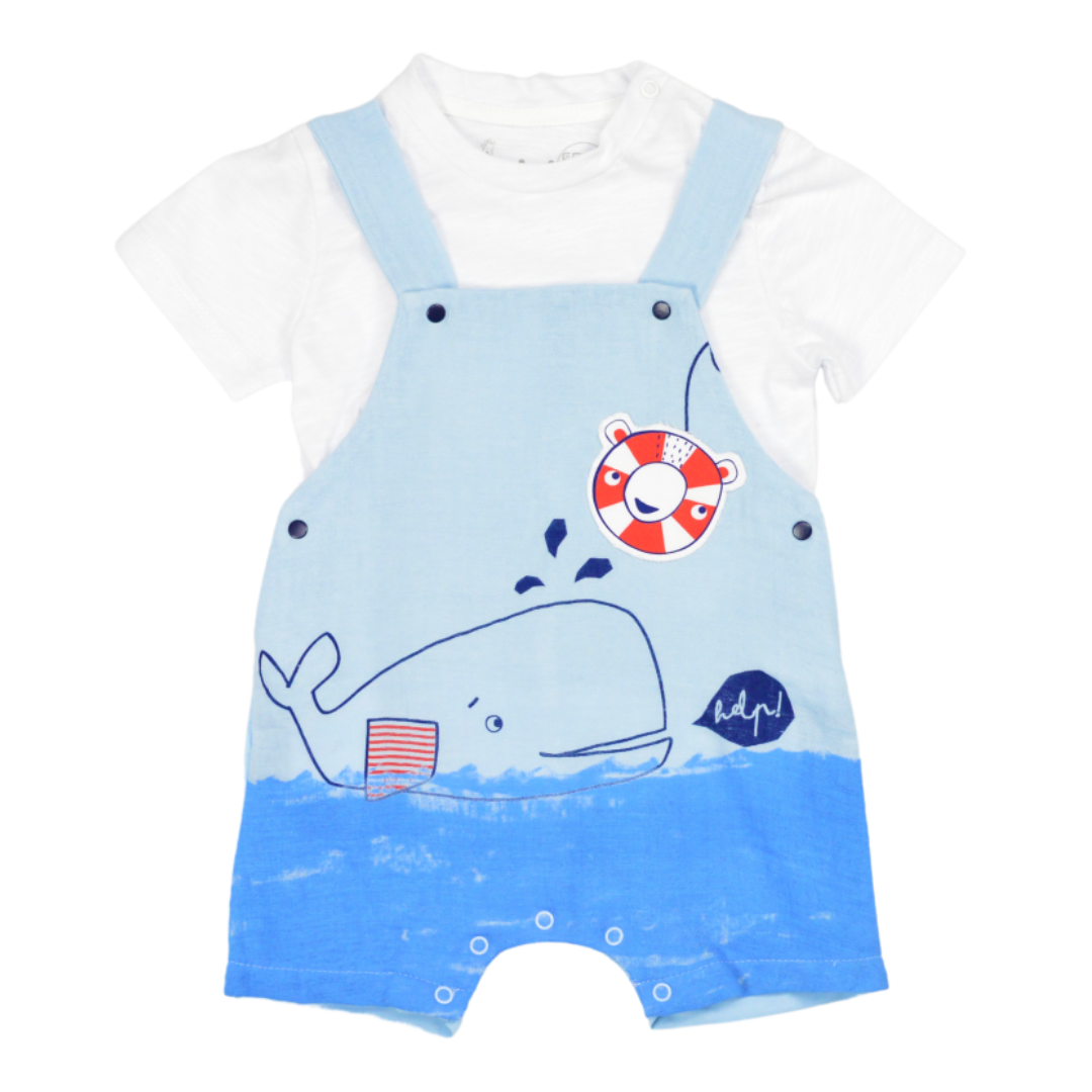 Hashtag For Boys Infant Bodysuit Set Blue Mi261-bl