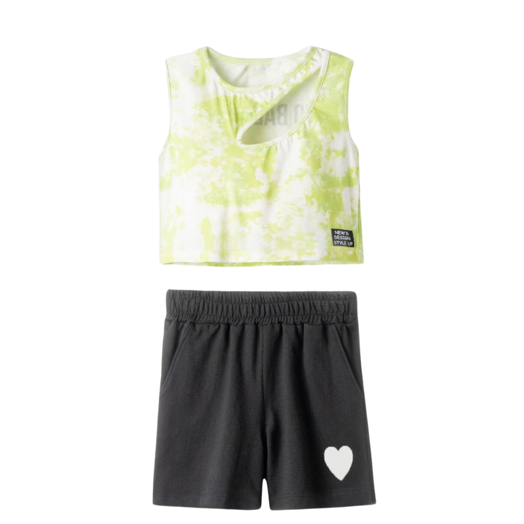 Ebita Girl Short Set Green 254072-gn