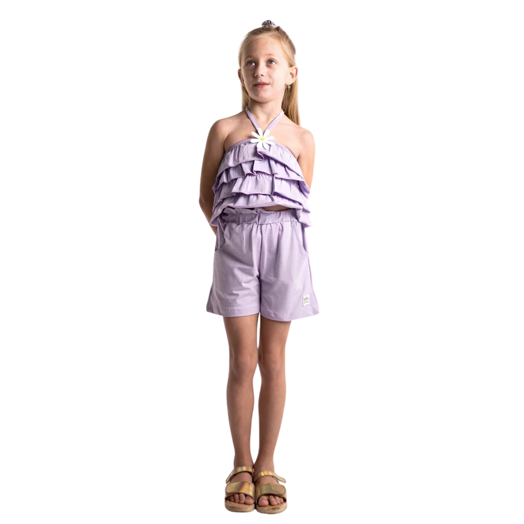 Ebita Girl Short Set Violet 254243-vi
