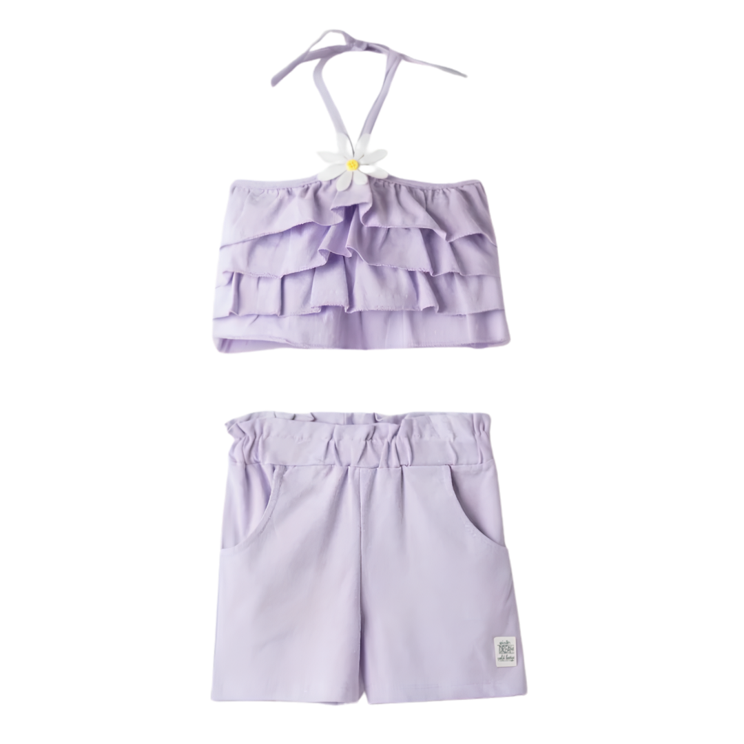 Ebita Girl Short Set Violet 254243-vi