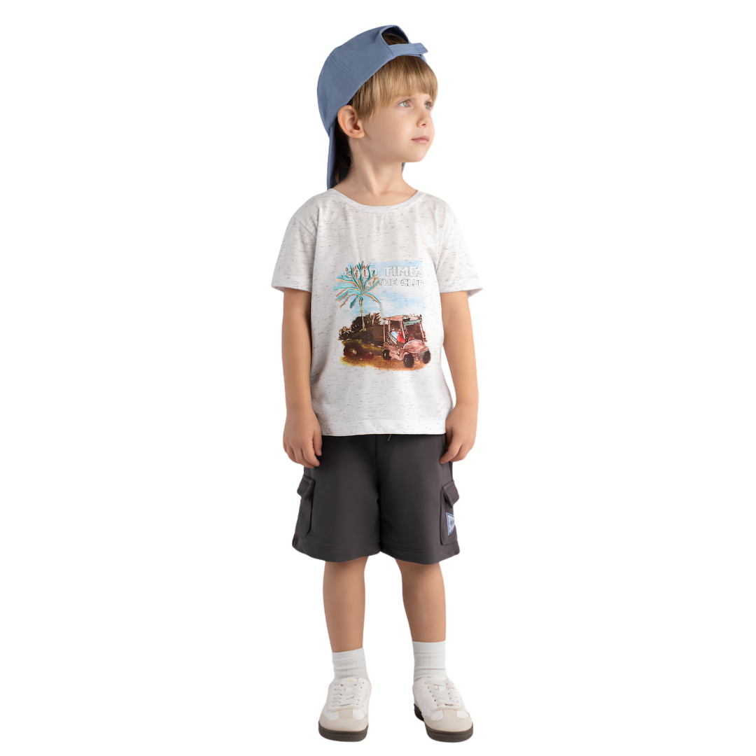 Hashtag For Boys Short Set White 254823-wh