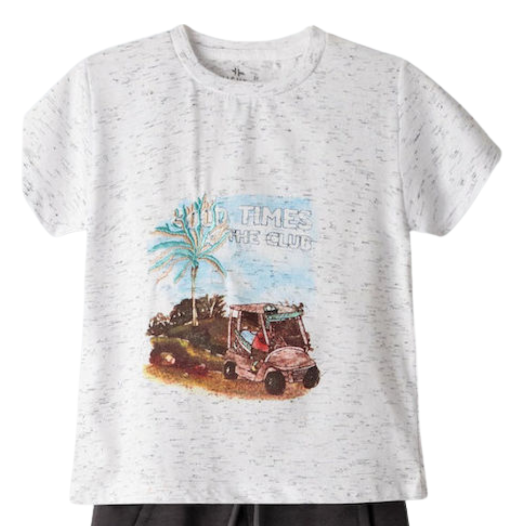 Hashtag For Boys Short Set White 254823-wh