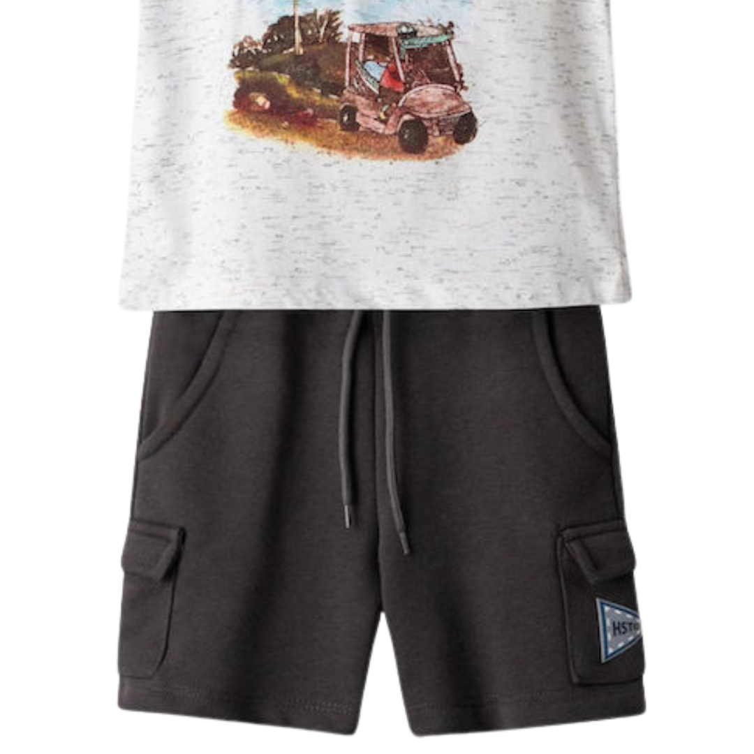 Hashtag For Boys Short Set White 254823-wh