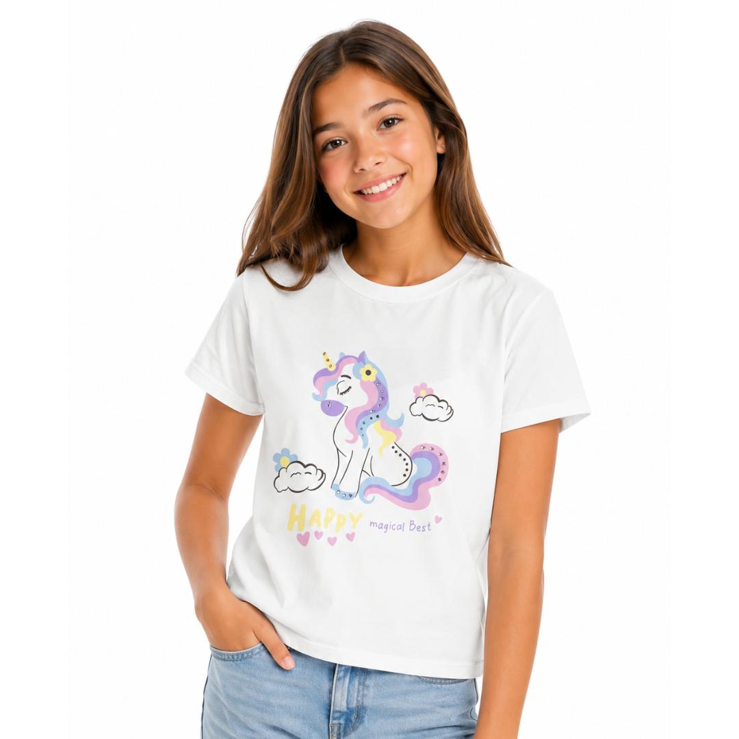 Ebita Girl Short T-shirt White 266229-wh