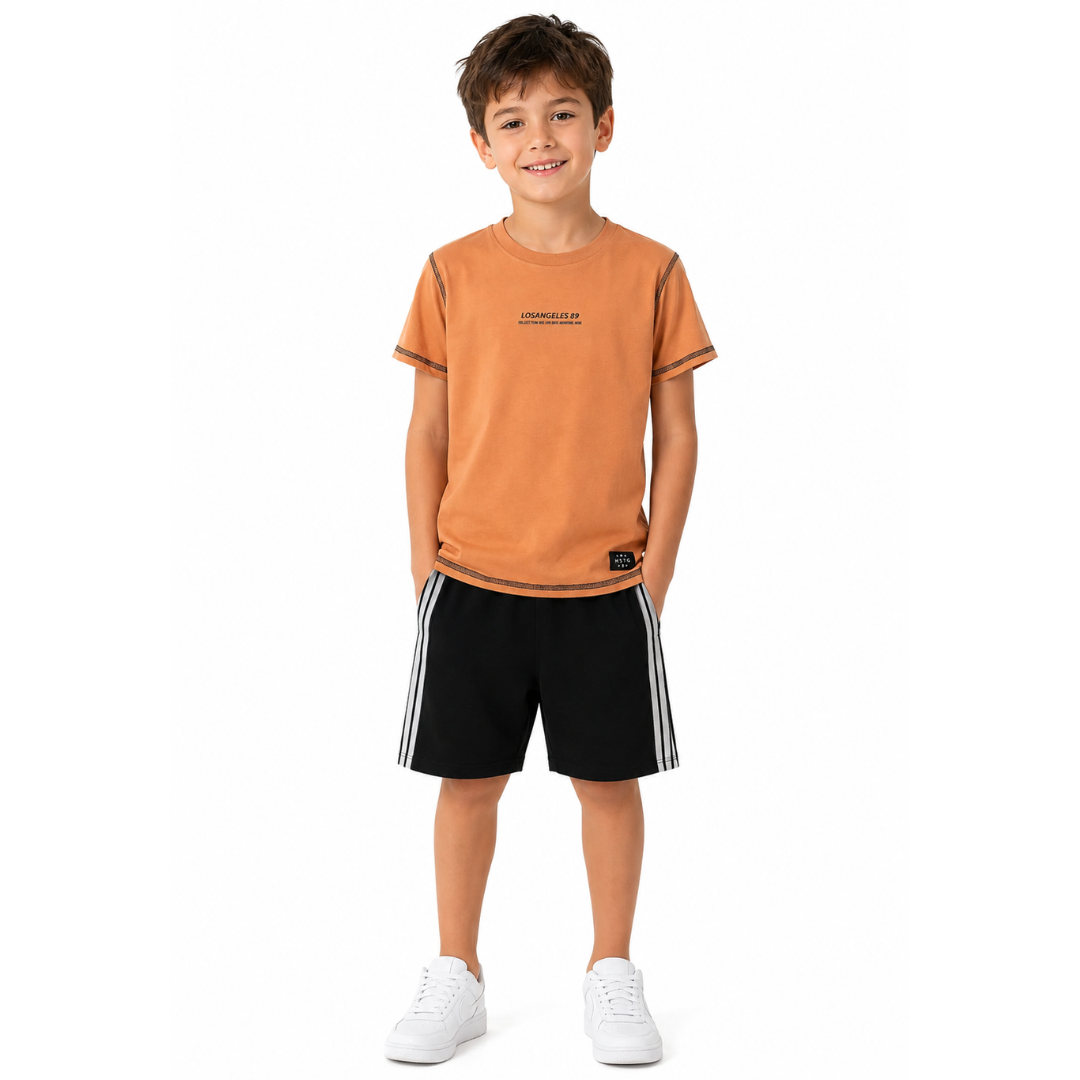 Hashtag For Boys Short Set Orange 266738-or