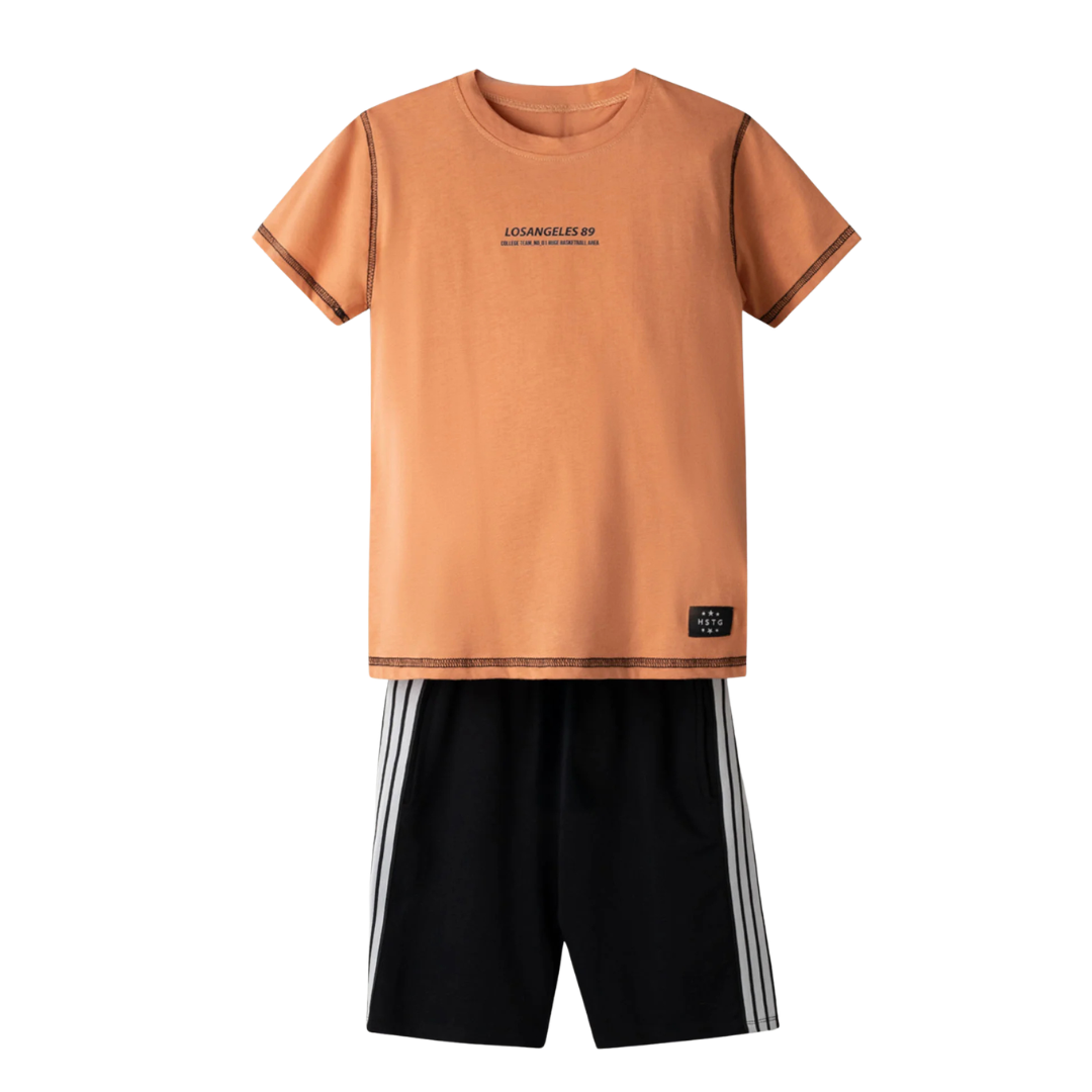 Hashtag For Boys Short Set Orange 266738-or