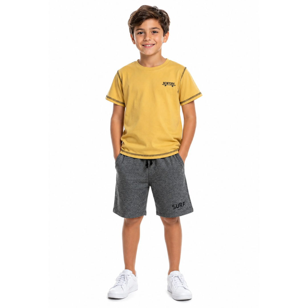 Hashtag For Boys Short Set Yellow 266740-ye