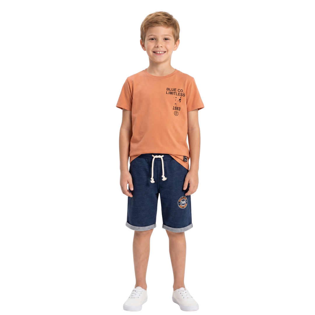 Hashtag For Boys Short Set Orange 266741-or