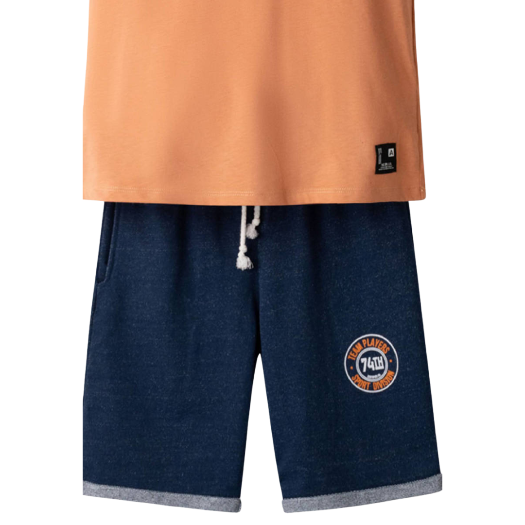 Hashtag For Boys Short Set Orange 266741-or