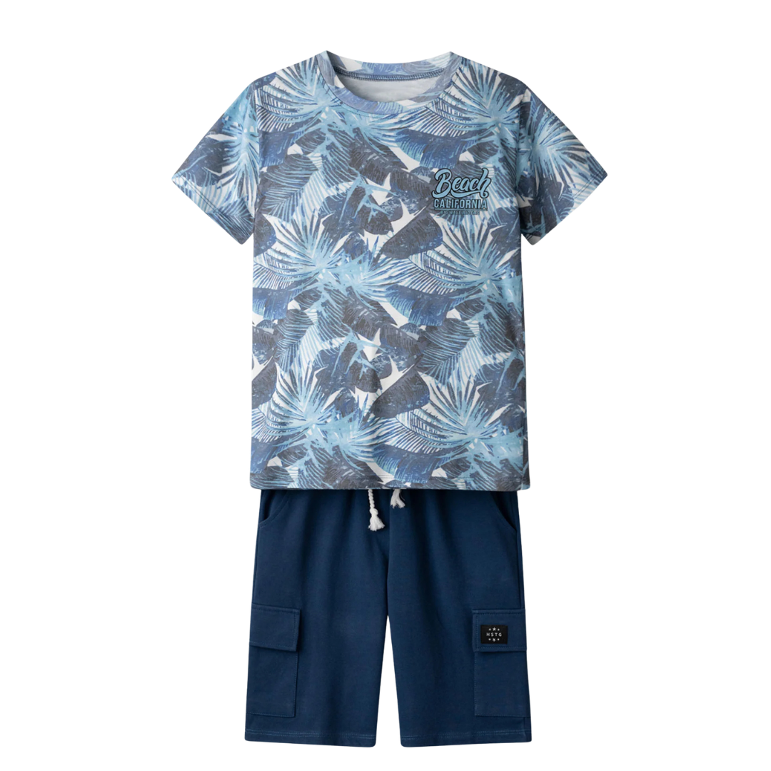 Hashtag For Boys Short Set Blue 266744-bl
