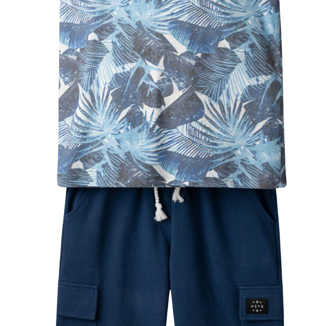 Hashtag For Boys Short Set Blue 266744-bl