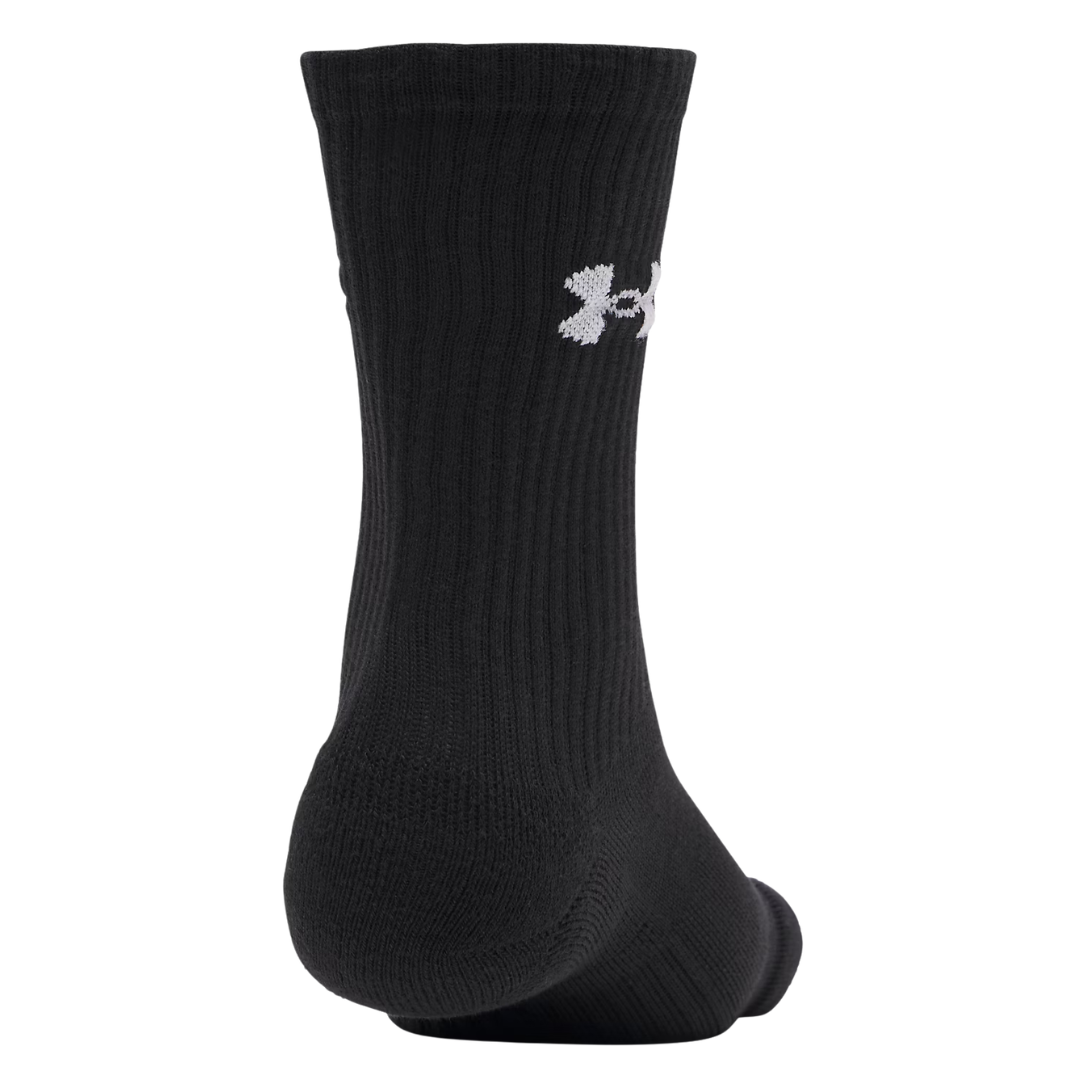 Under Armour Performance Cotton 3 Pack Unisex Socks Black 6009685-008