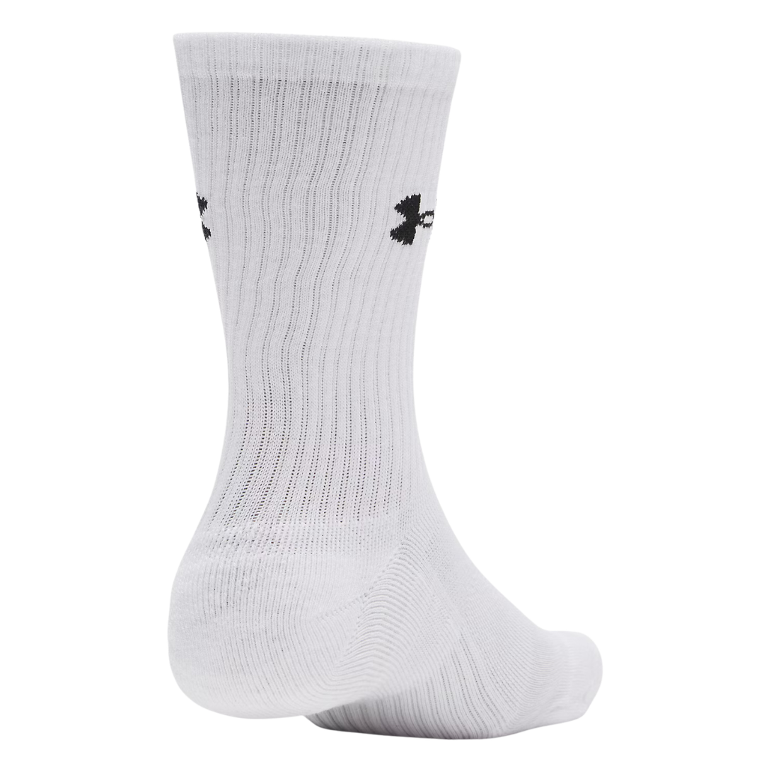 Under Armour Performance Cotton 3 Pack Unisex Socks White 6009685-100