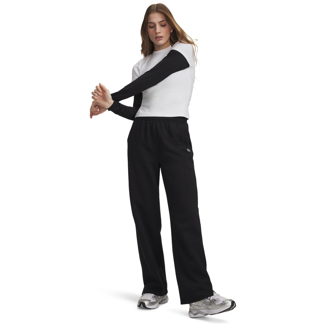 Under Armour Women Rival Flc Straight Pant Black 6013552-008