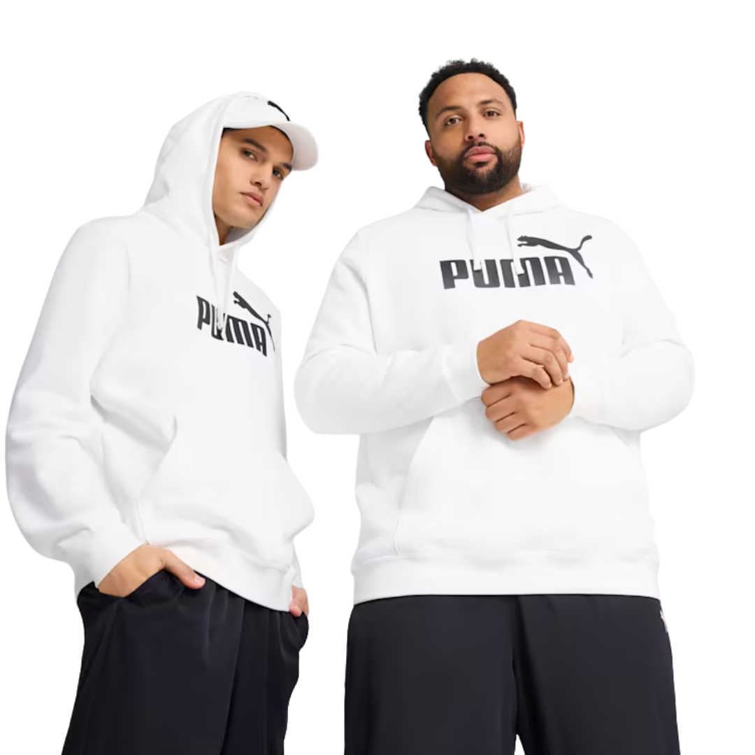 Puma Men Ess No. 1 Logo Hoodie Fleece White 682570-02