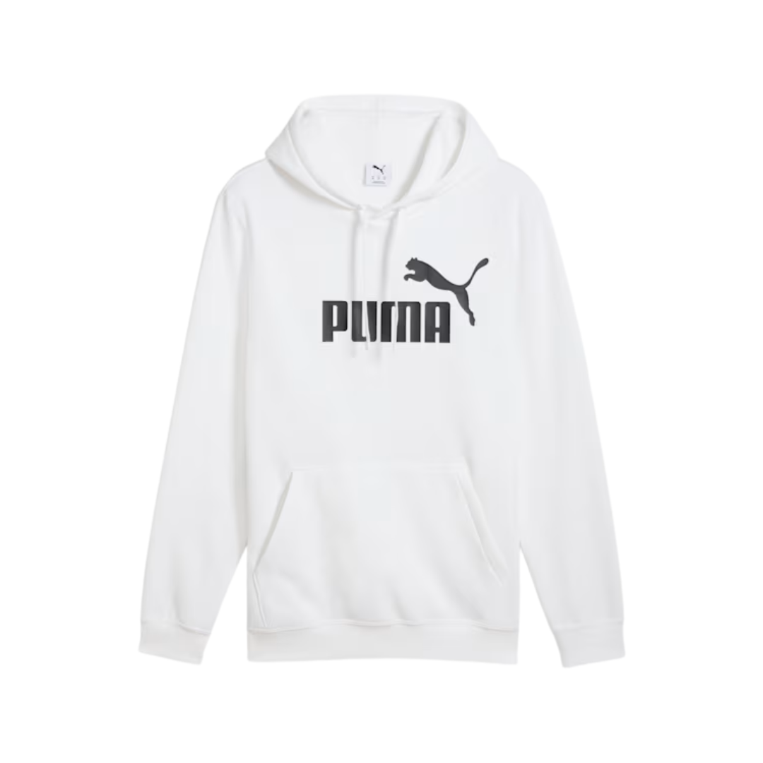Puma Men Ess No. 1 Logo Hoodie Fleece White 682570-02