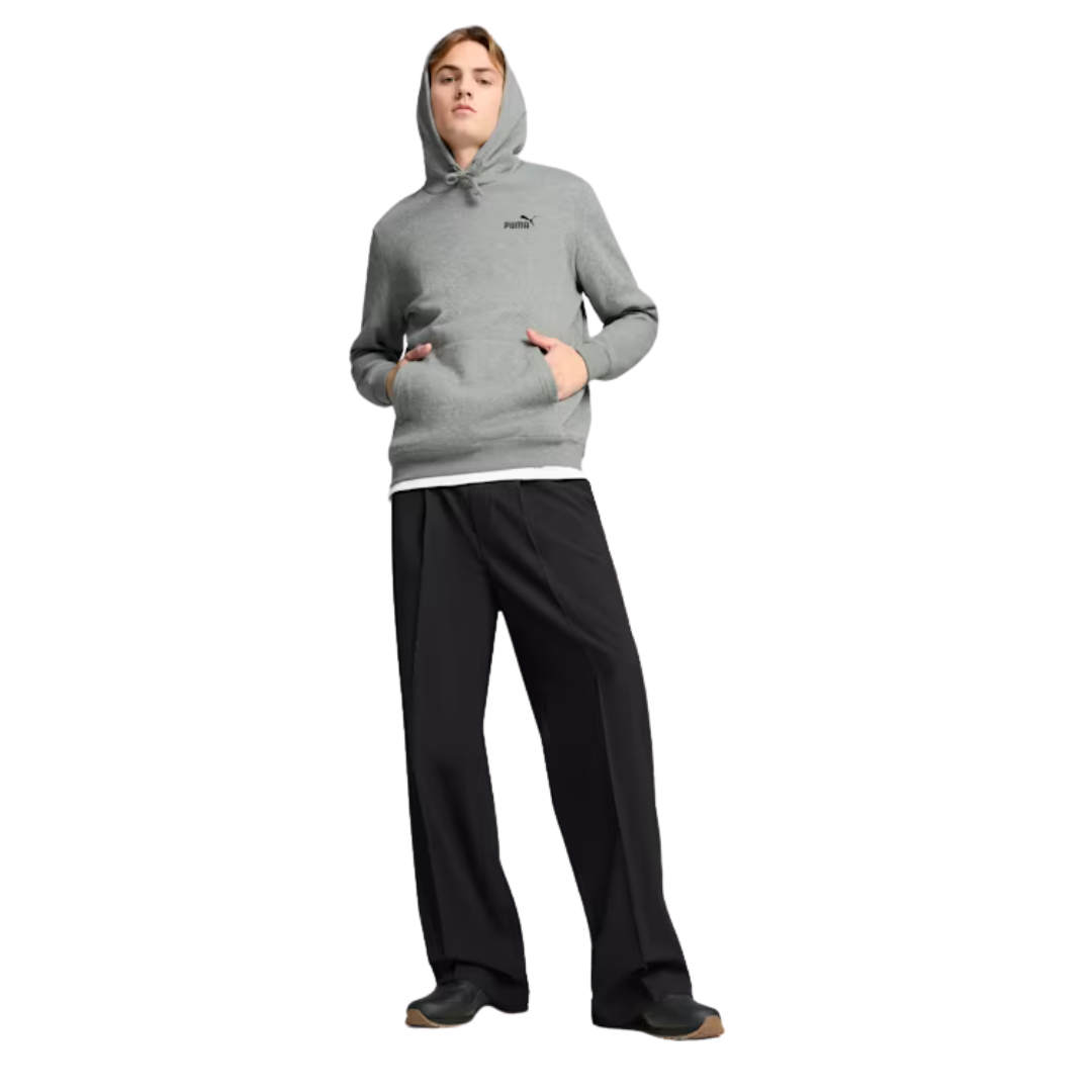 Puma Men Ess Small No. 1 Logo Hoodie Fleece Grey 682574-03