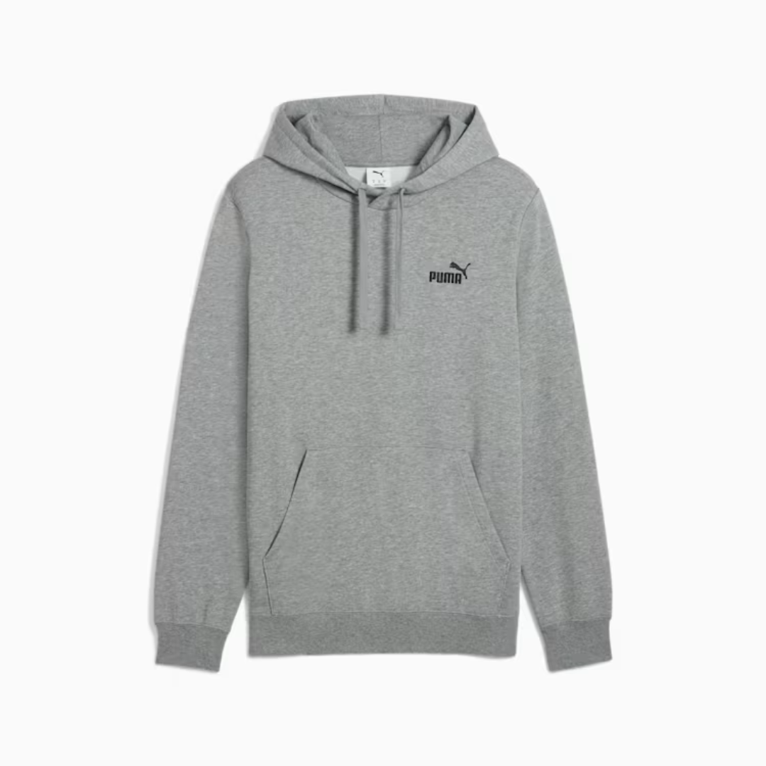 Puma Men Ess Small No. 1 Logo Hoodie Fleece Grey 682574-03
