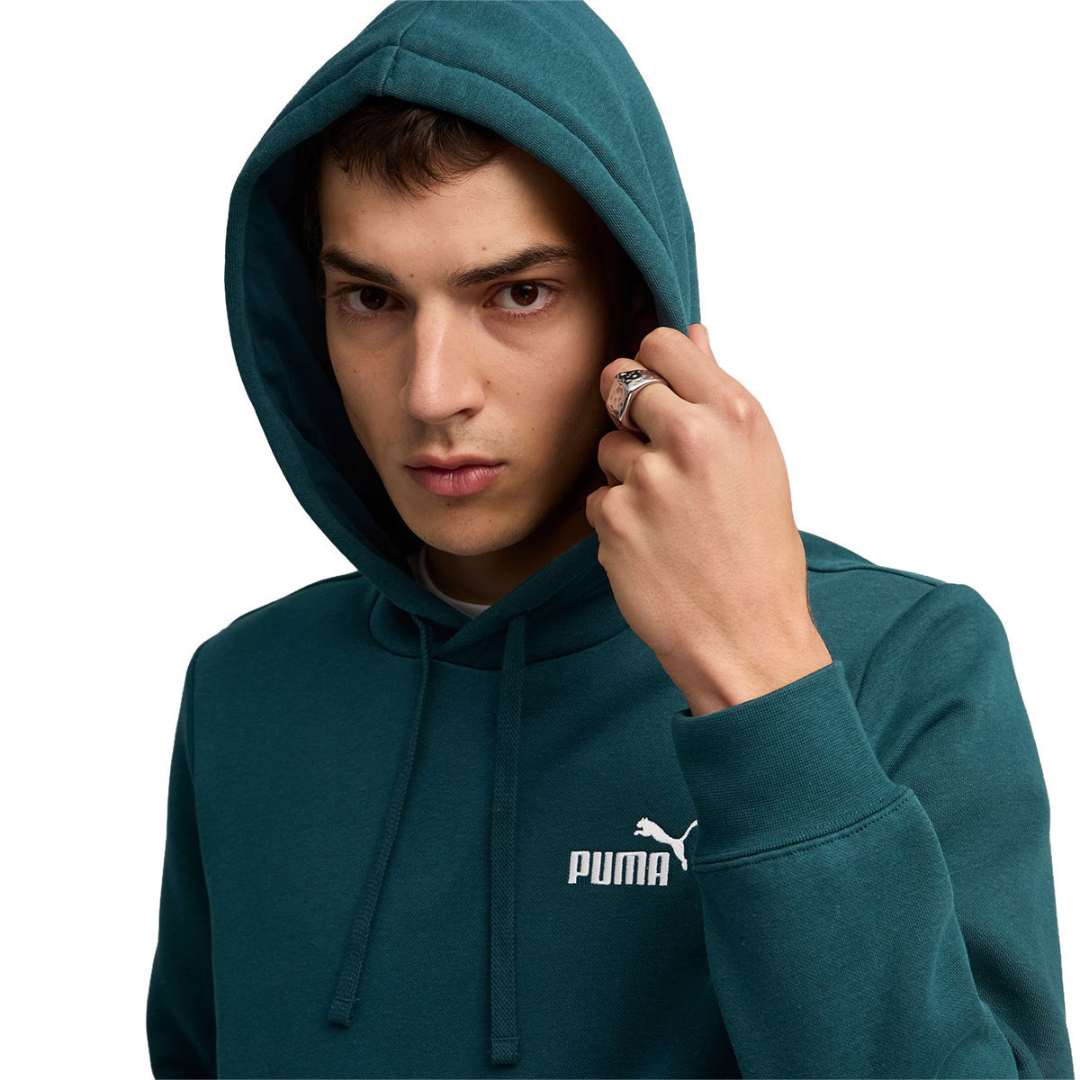 Puma Men Ess Small No. 1 Logo Hoodie Fleece Slim Fit Navy 682575-36