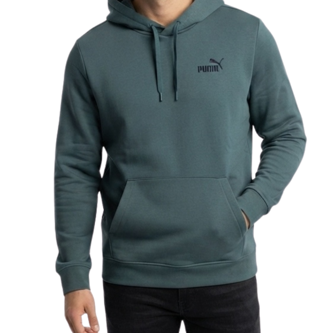 Puma Men Ess 2 Color Small No.1 Logo Hoodie Fleece Green 684718-90