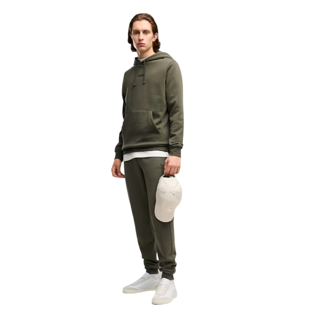 Puma Men Ess Small No.1 Logo Centered Hoodie Fleece Green 692914-86