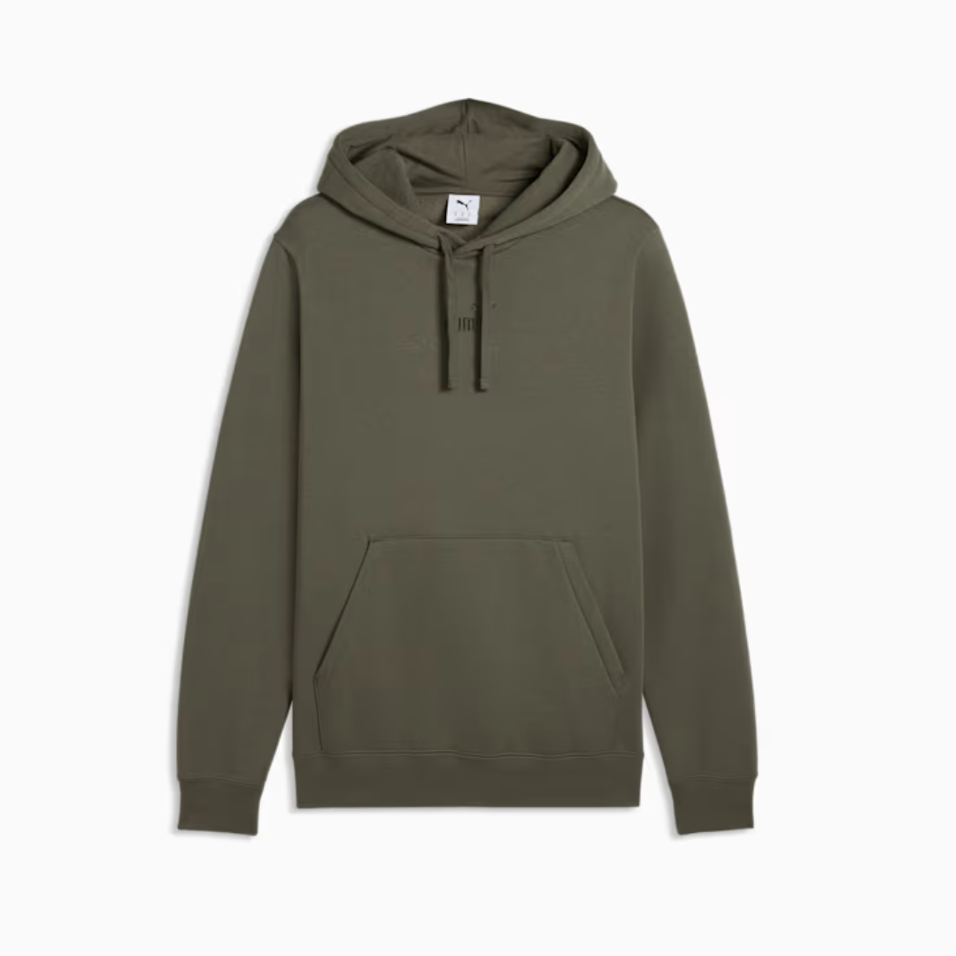 Puma Men Ess Small No.1 Logo Centered Hoodie Fleece Green 692914-86