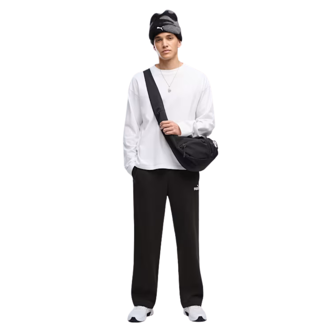 Puma Men Ess Relaxed No.1 Logo Pants Black 694797-01
