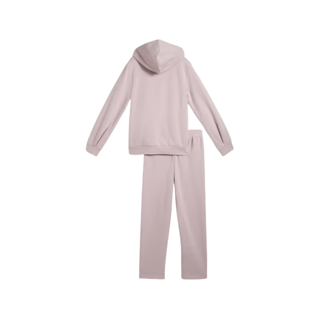 Puma Ess Script Glitter Full-zip Sweat Suit Fleece G Pink 695209-49