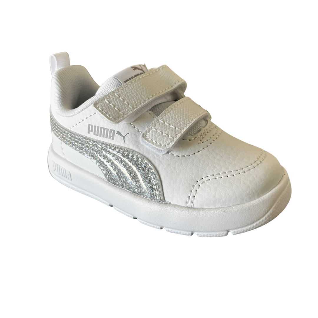 Puma Courtfleeceex V3 Glitz V Infant White 408382-02