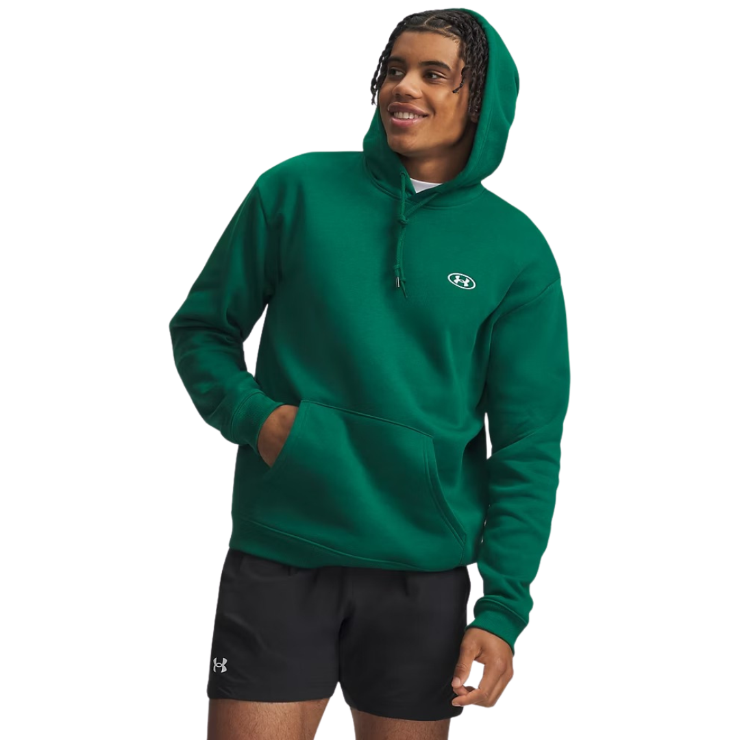 Under Armour Men Rival Flc Hoodie Green 6013448-312