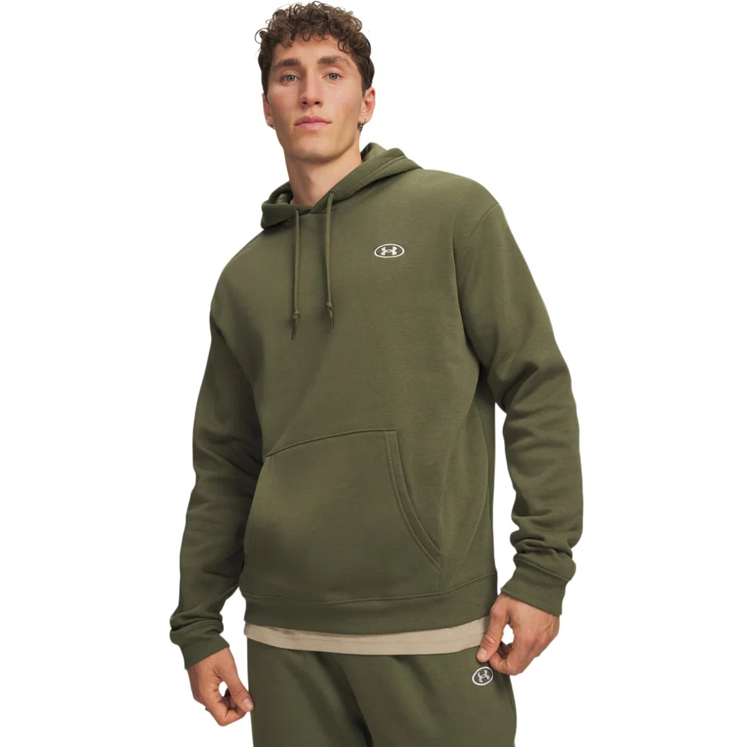 Under Armour Men Rival Flc Hoodie Green 6013448-391