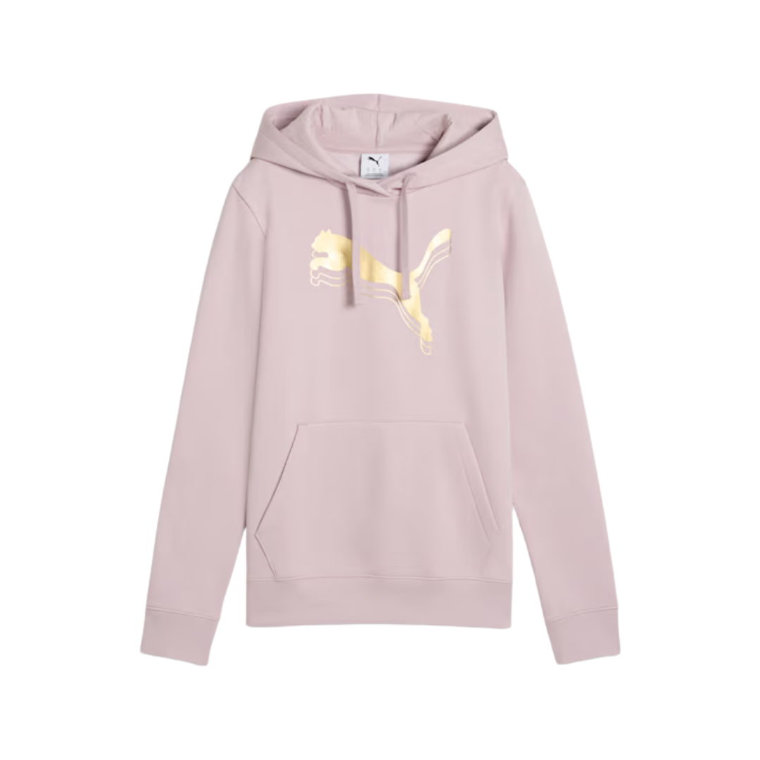 Puma Women Ess Metallic Hoodie Fleece Pink 684996-49