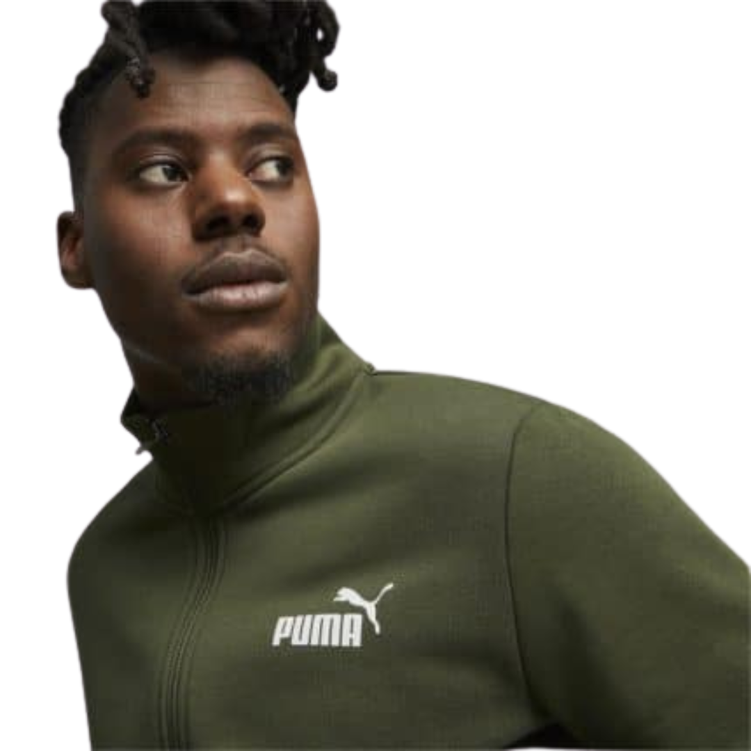 Puma Men Ess Sweat Suit Fleece Green 688175-86