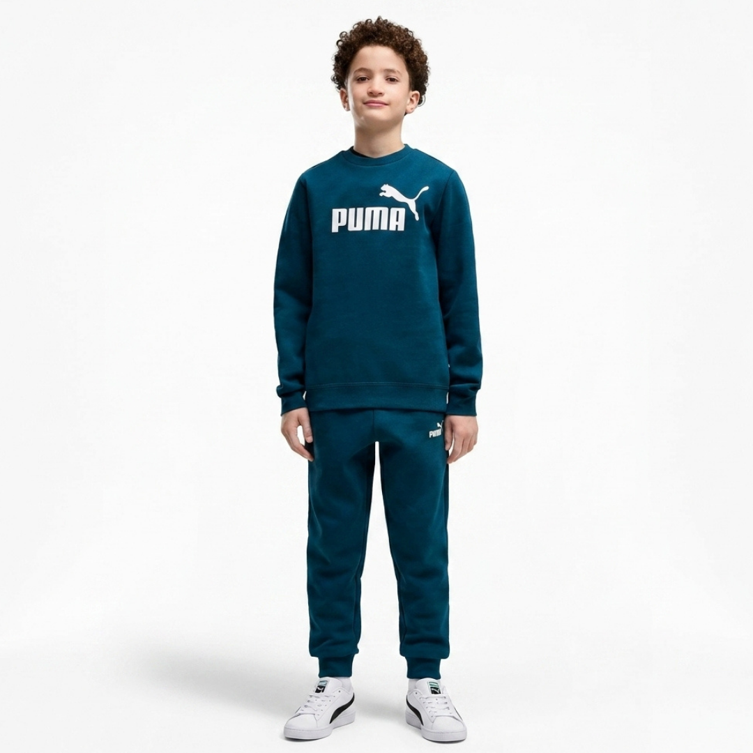 Puma Ess No.1 Logo Crew Sweat Suit Fleece B Navy 689721-36