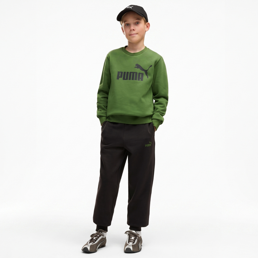 Puma Ess No.1 Logo Crew Sweat Suit Fleece B Green 689721-69
