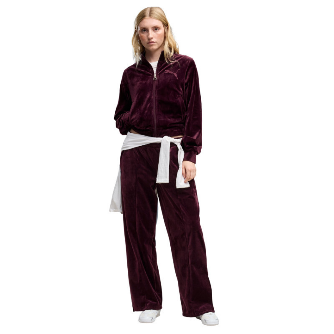Puma Women Ess Elevated Velour Trackjacket Black 694021-24