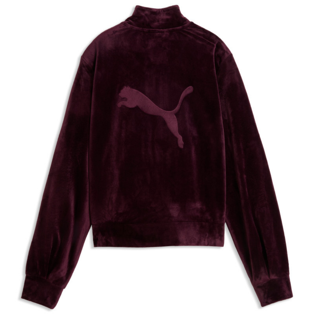 Puma Women Ess Elevated Velour Trackjacket Black 694021-24