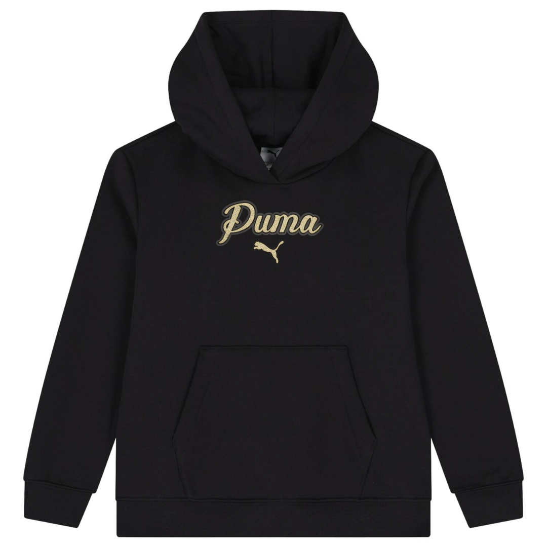 Puma Ess Script Glitter Hoodie Fleece G Black 694656-01