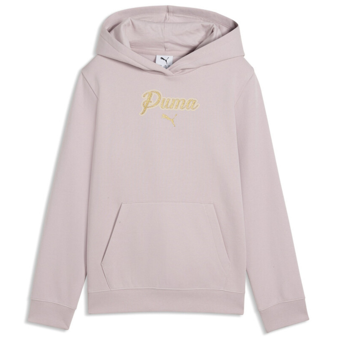 Puma Ess Script Glitter Hoodie Fleece G Pink 694656-49