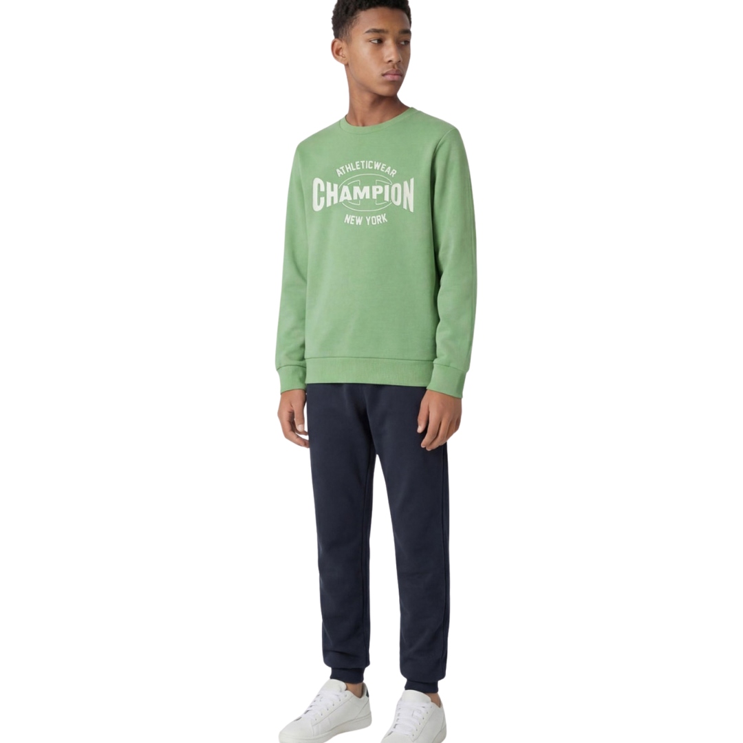 Champion Boy Crewneck Sweatsuit Green 307263-gs165