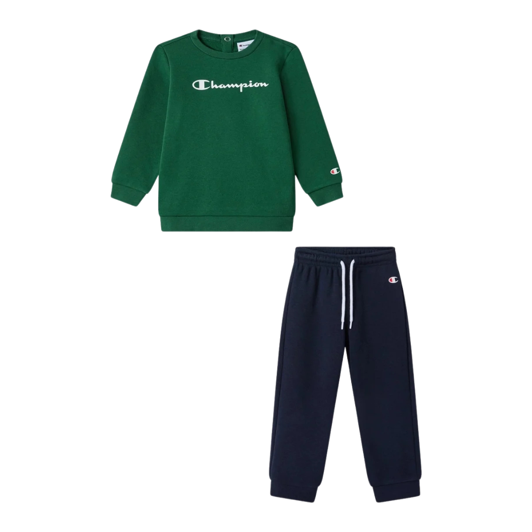Champion Infant Boy Hooded Full Zip Suit Green 307327-gs564