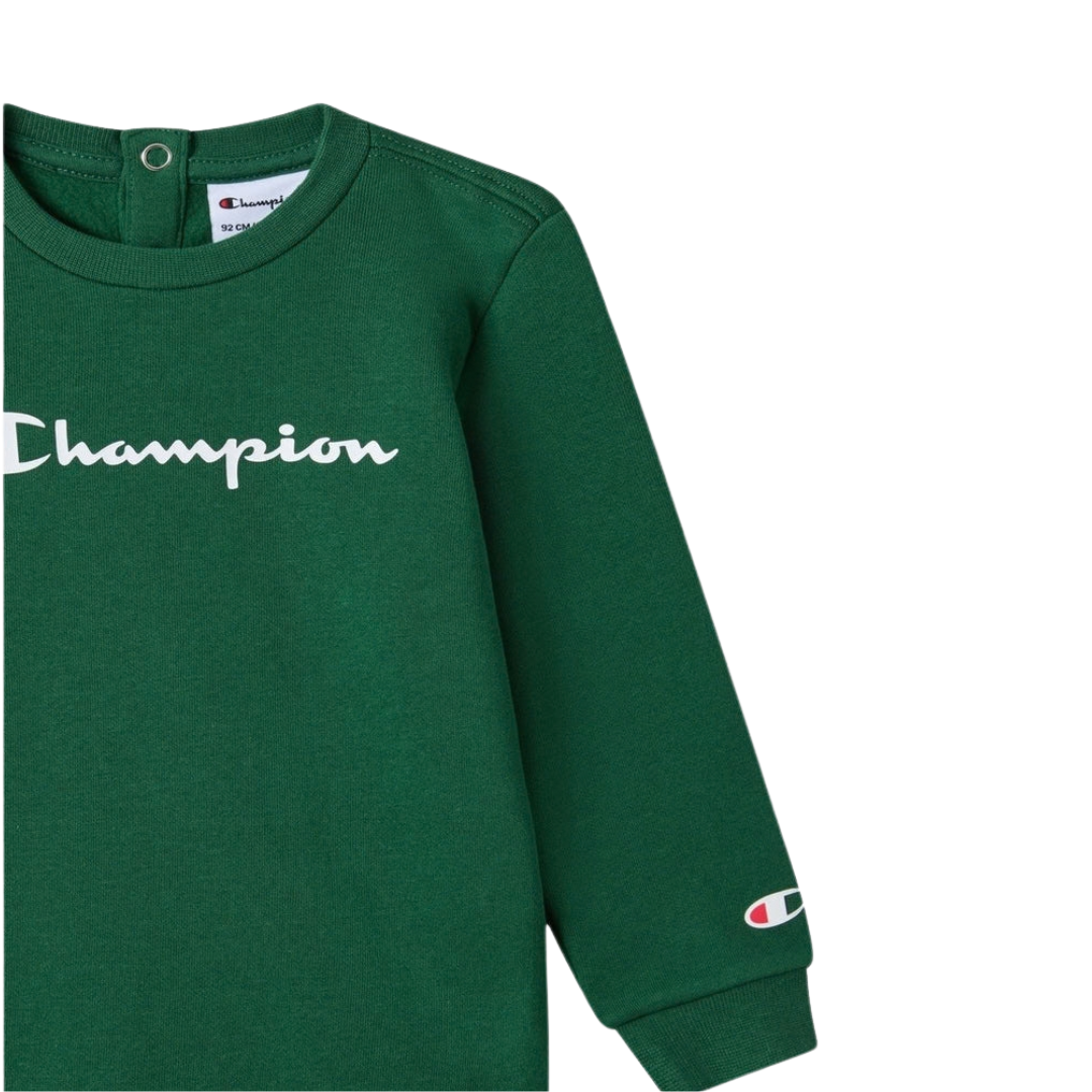 Champion Infant Boy Hooded Full Zip Suit Green 307327-gs564