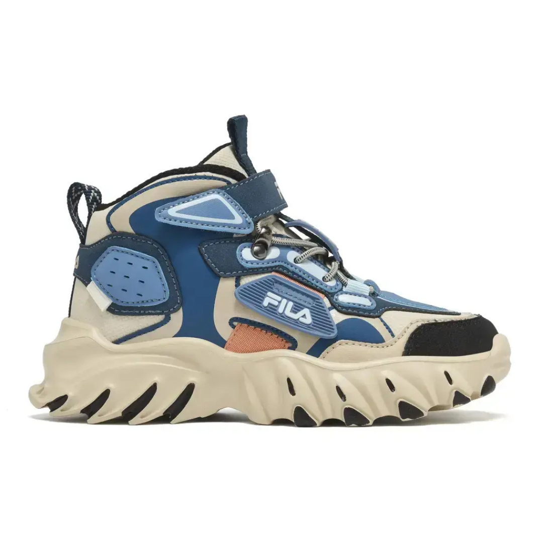 Fila Ayo 5 Memory Velcro Boys Kids Fashion Sneakers Shoes Beige 3yf63004-112