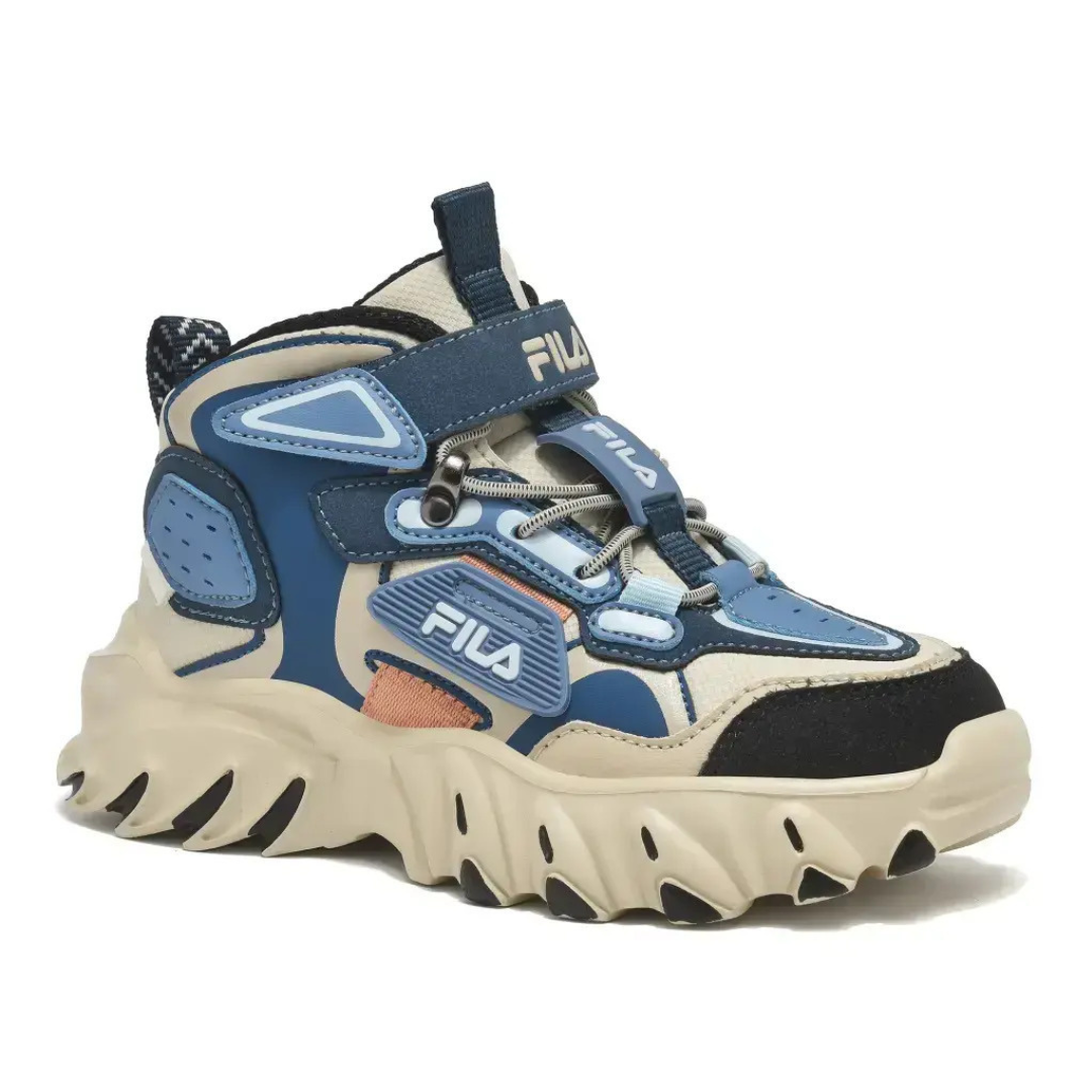 Fila Ayo 5 Memory Velcro Boys Kids Fashion Sneakers Shoes Beige 3yf63004-112