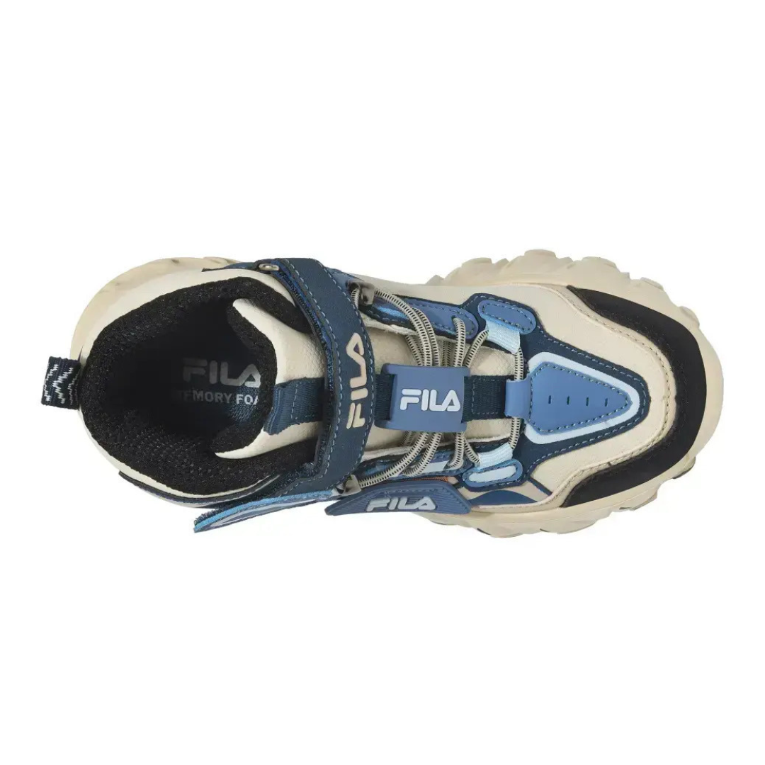 Fila Ayo 5 Memory Velcro Boys Kids Fashion Sneakers Shoes Beige 3yf63004-112