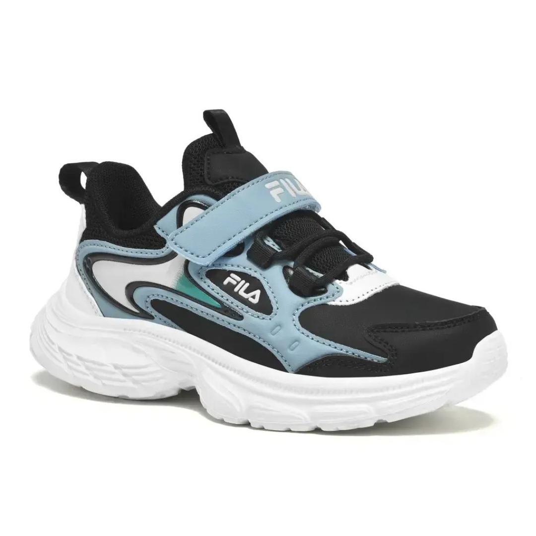 Fila Dash 3 Memory Velcro Boys Kids Fashion Sneakers Shoes Black 3yf63012-001