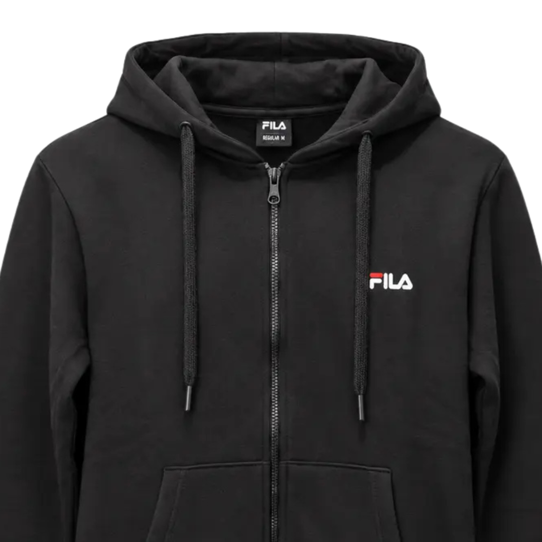 Fila Felia Brushed Fleece Hood Zip-up Women Jacket Black Apjpw26001-001